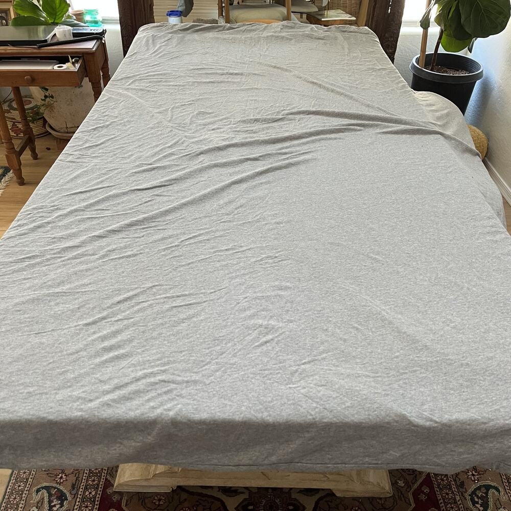 Pottery Barn Teen Favorite Tee Organic Duvet Cover Twin 68 x 86" Heathered Gray